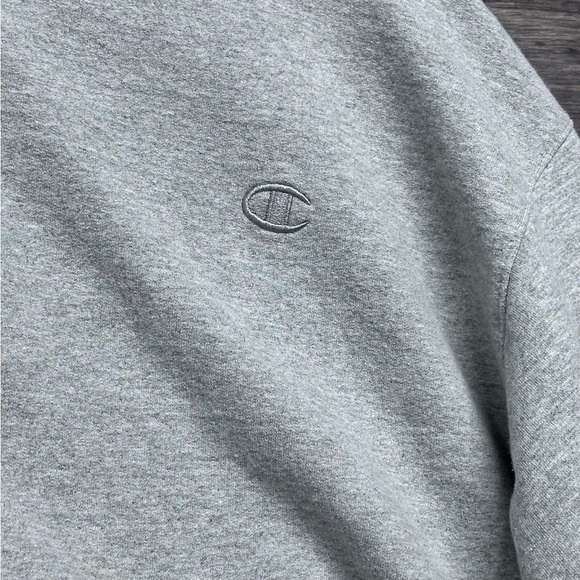 Champion Gray Oversized Crewneck Hoodie - Picture 2 of 7